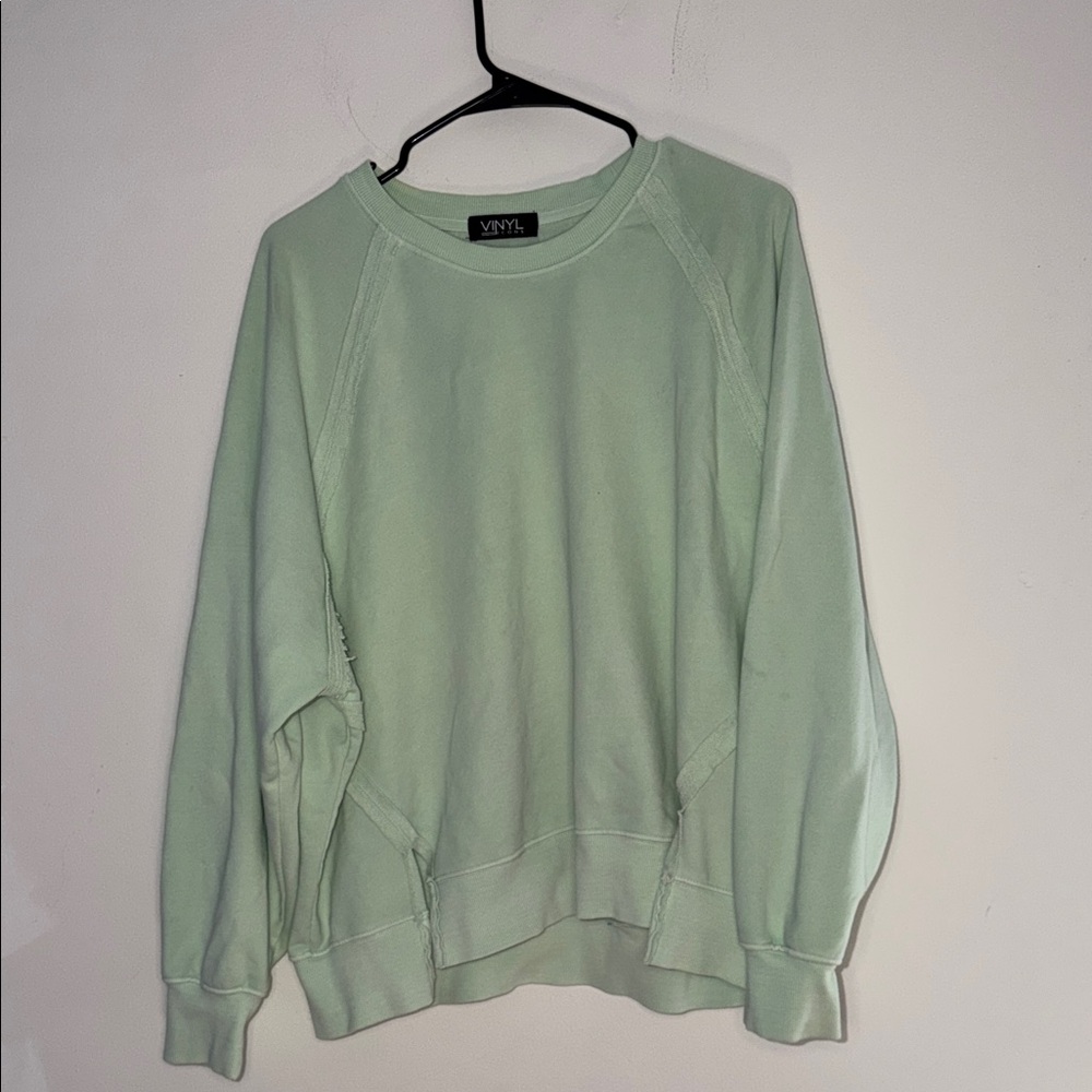 T.J.Maxx Mint Green Sweatshirt